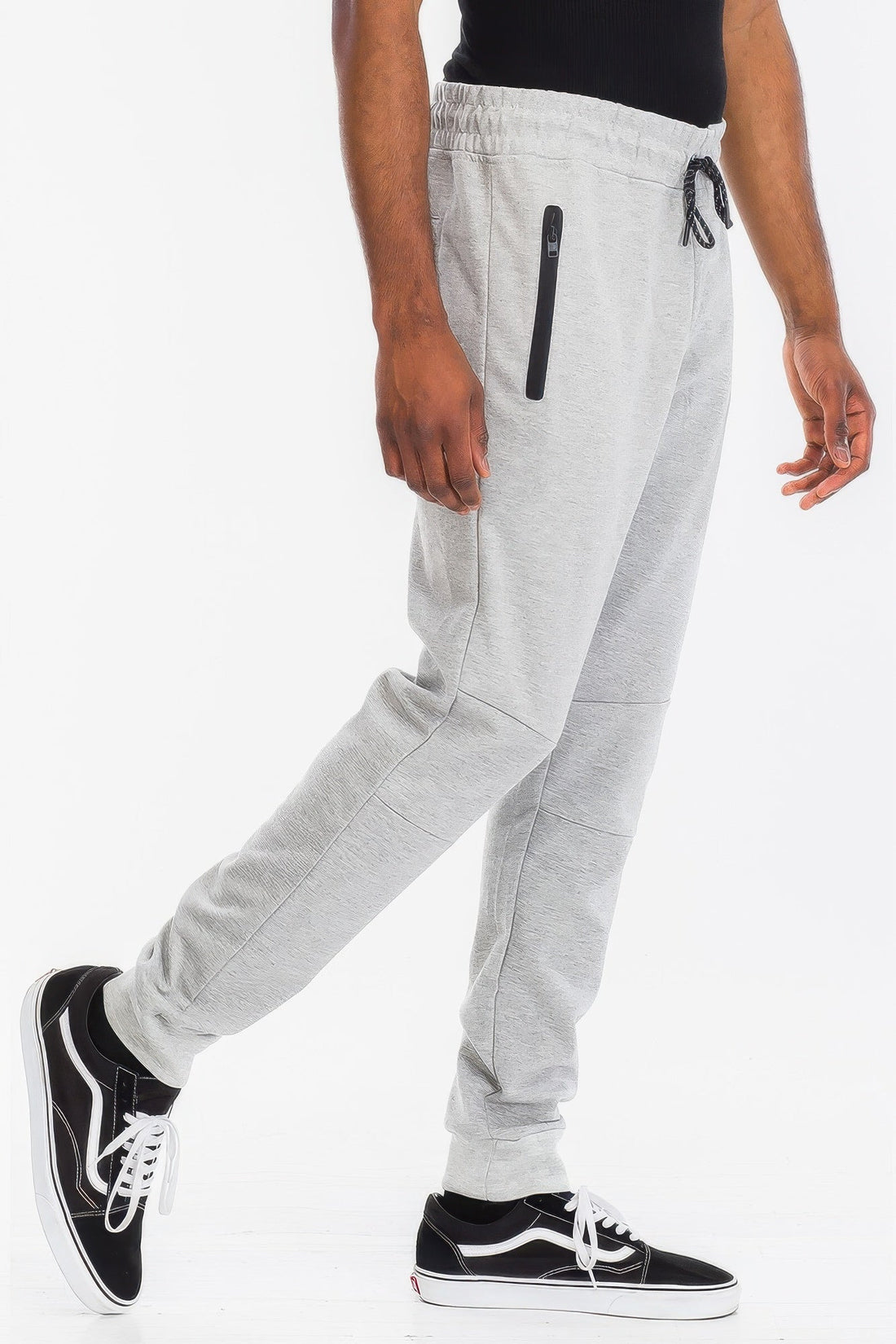 Men's Solid Heathered Jogger Pants