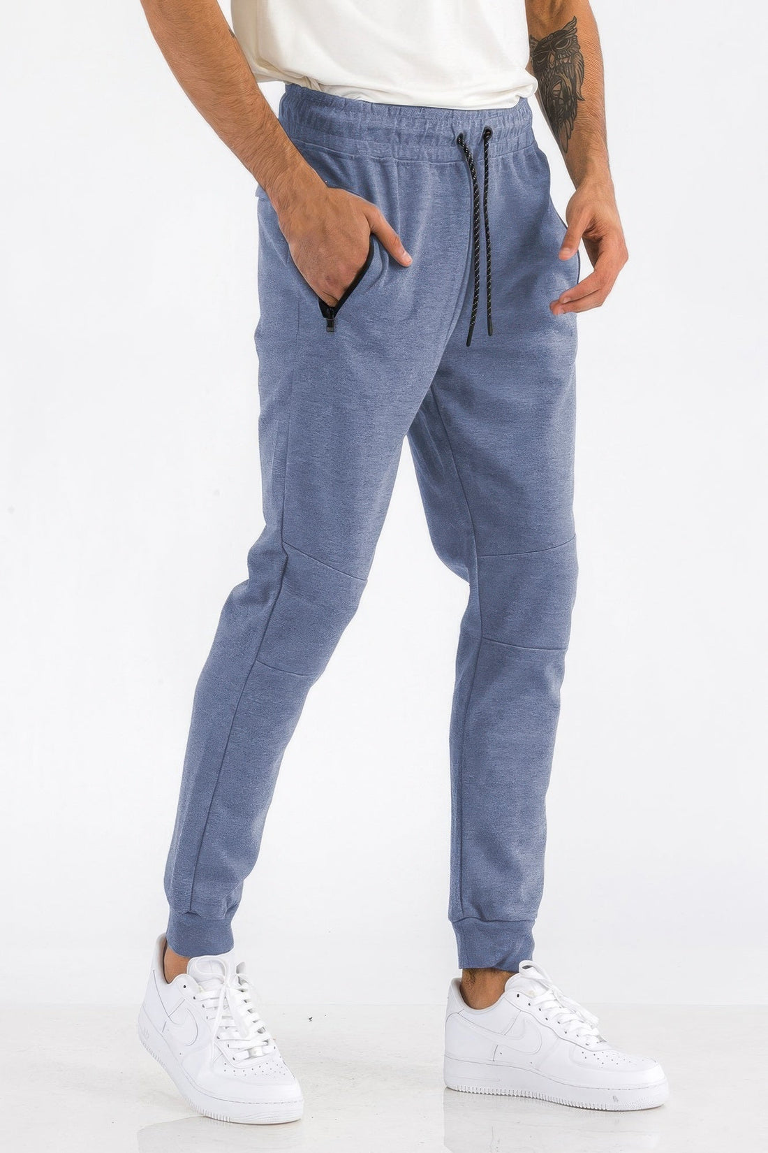 Men's Solid Heathered Jogger Pants