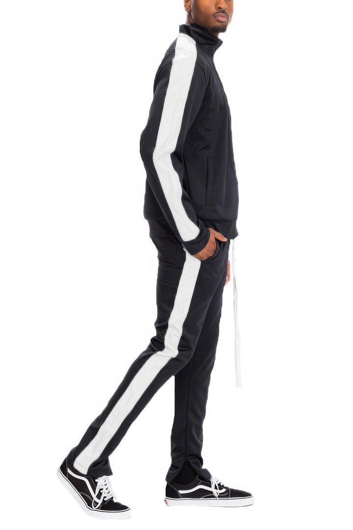 Men's Single Stripe Track Set