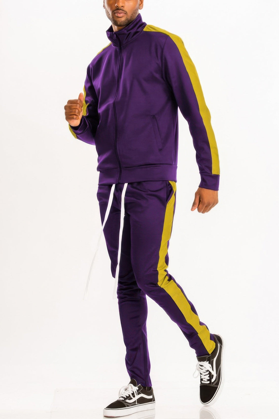 Men's Single Stripe Track Set