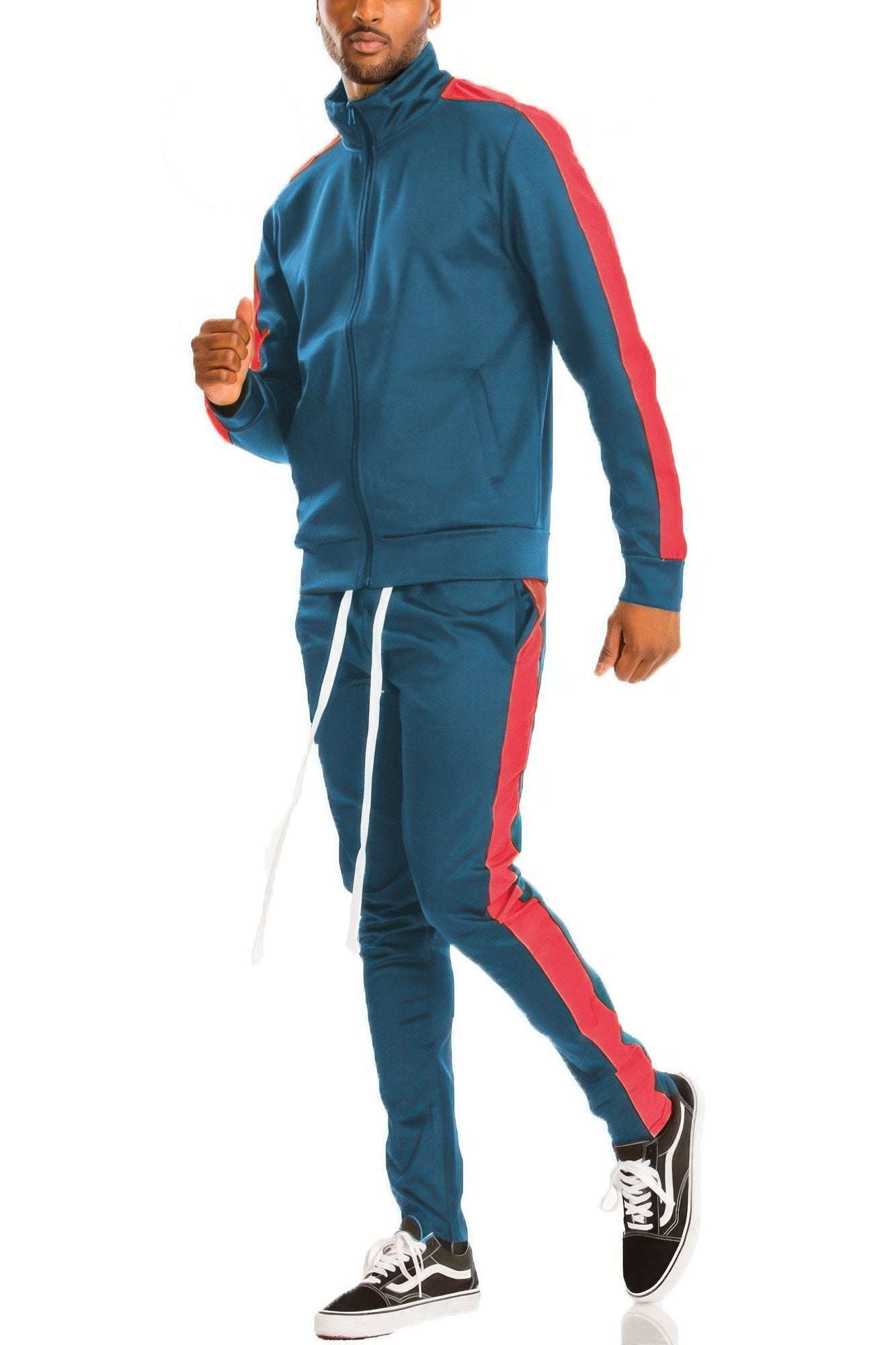 Men's Single Stripe Track Set