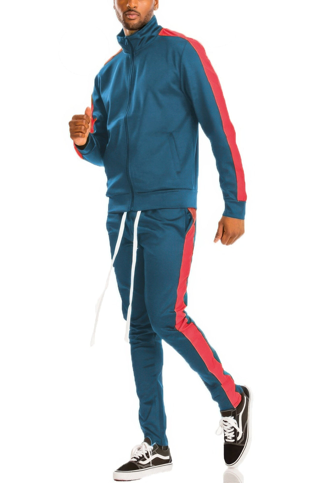 Men's Single Stripe Track Set