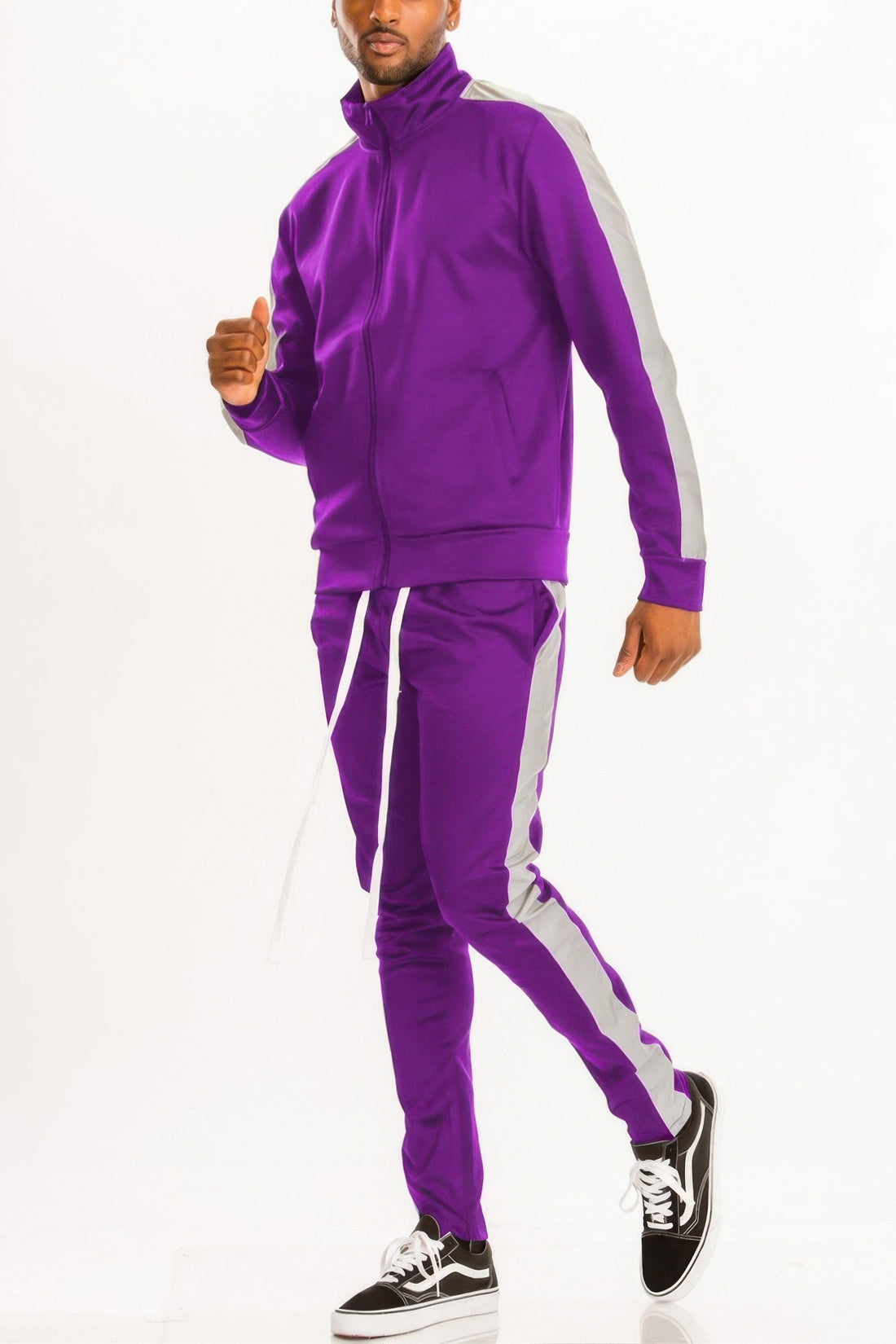 Men's Single Stripe Track Set