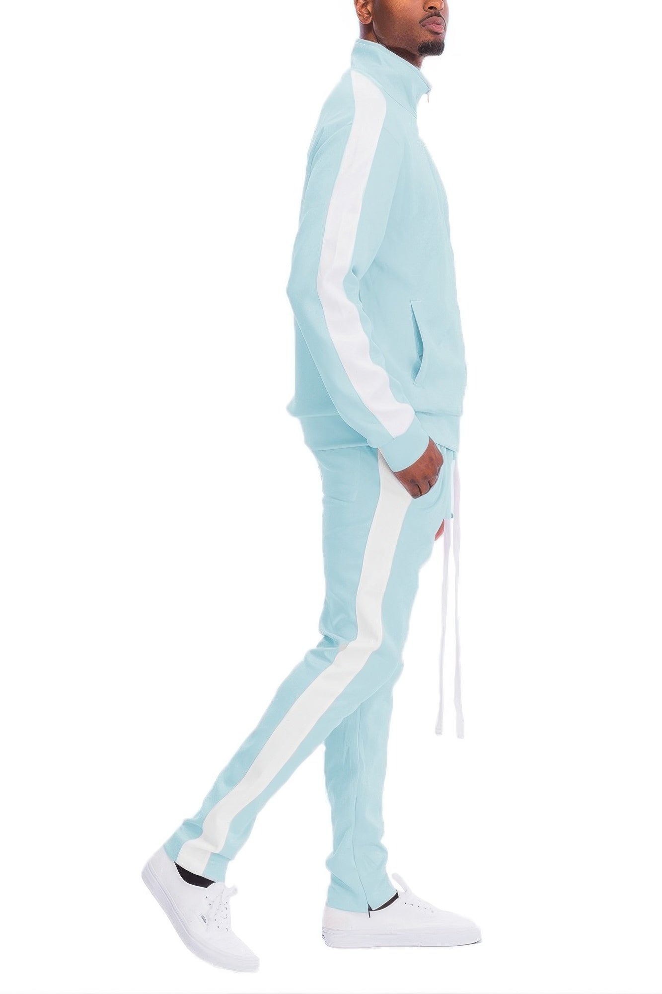 Men's Single Stripe Track Set