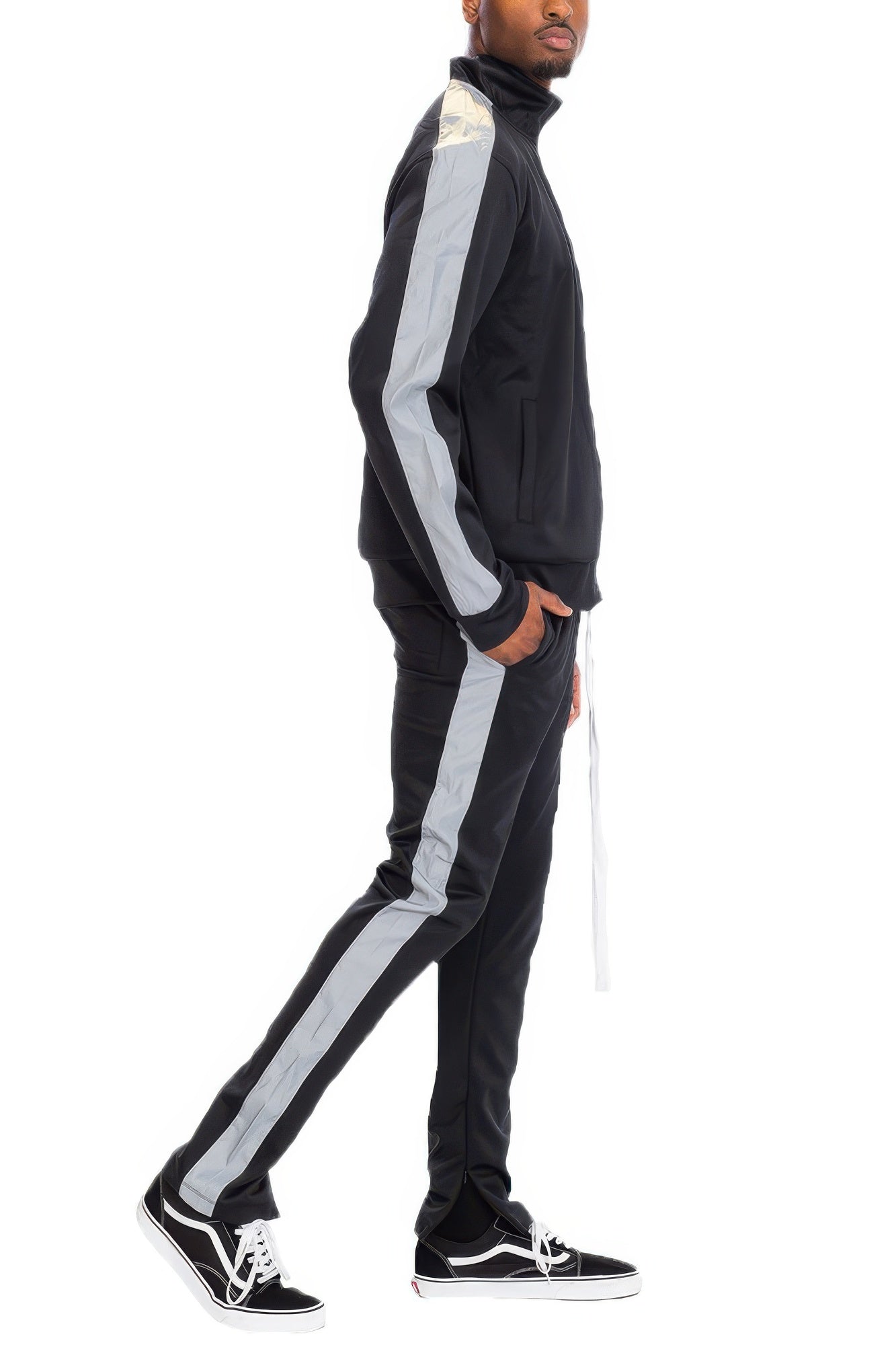 Men's Single Stripe Track Set