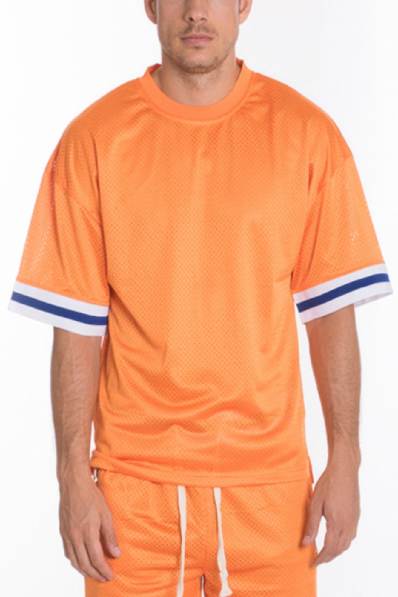 Men's Mesh Sleeve Tape Athletic T-shirt