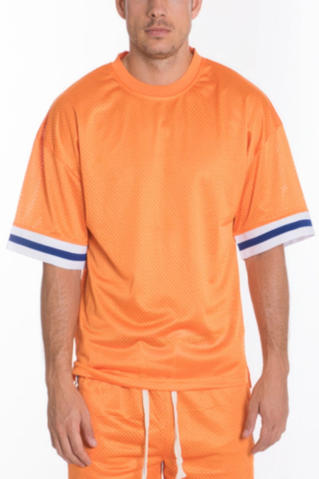 Men's Mesh Sleeve Tape Athletic T-shirt