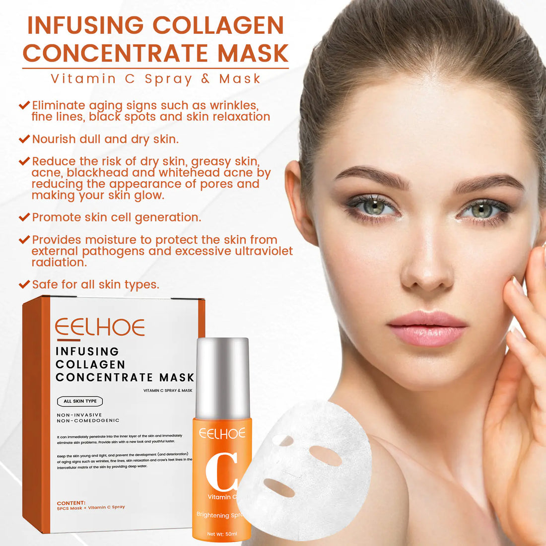 Collagen Anti-Aging Infusing Collagen Facial Spray Mask