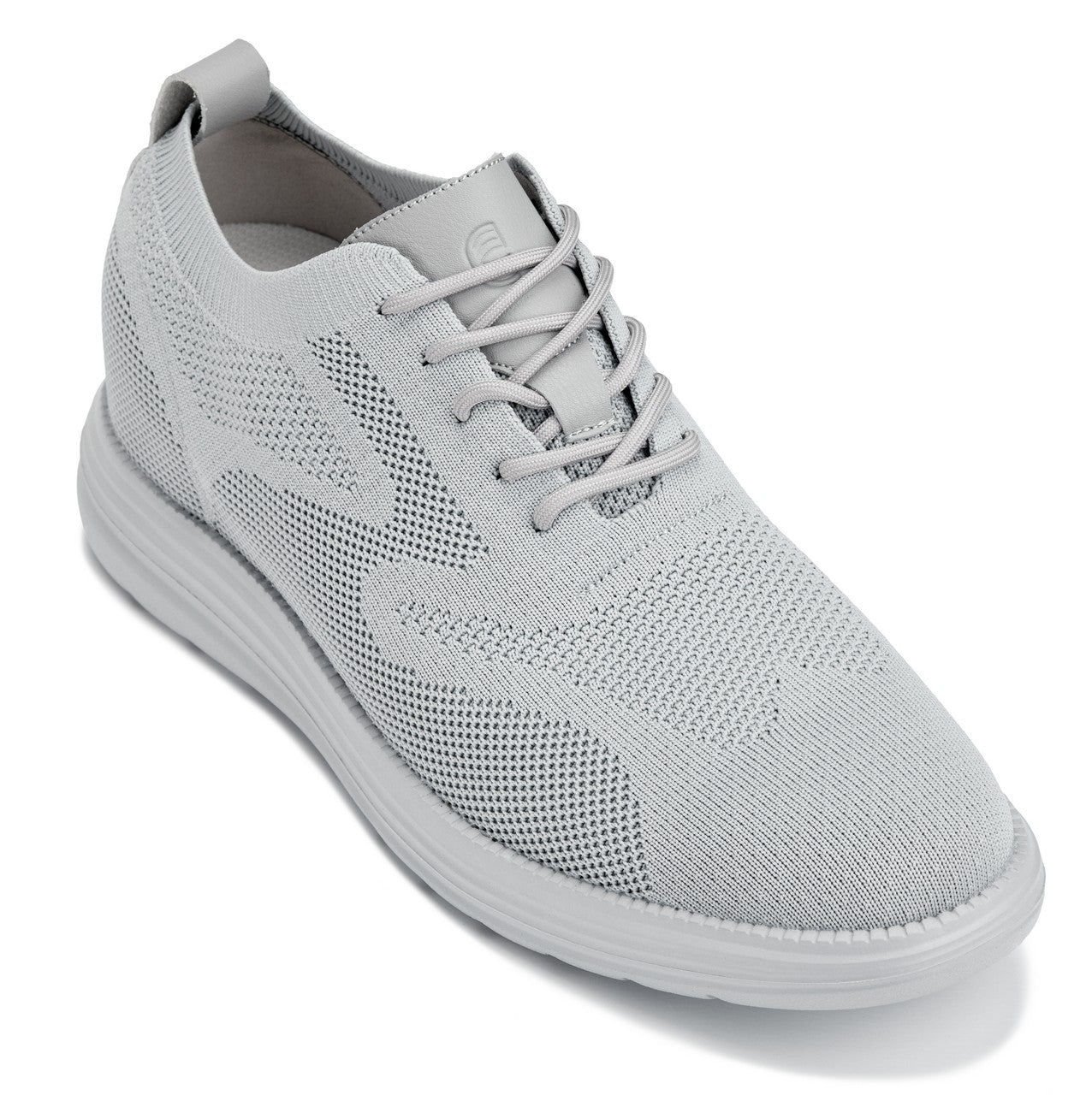 CALTO Men's Casual Lightweight Lace Up Walker (Pewter/Light Grey Sole)