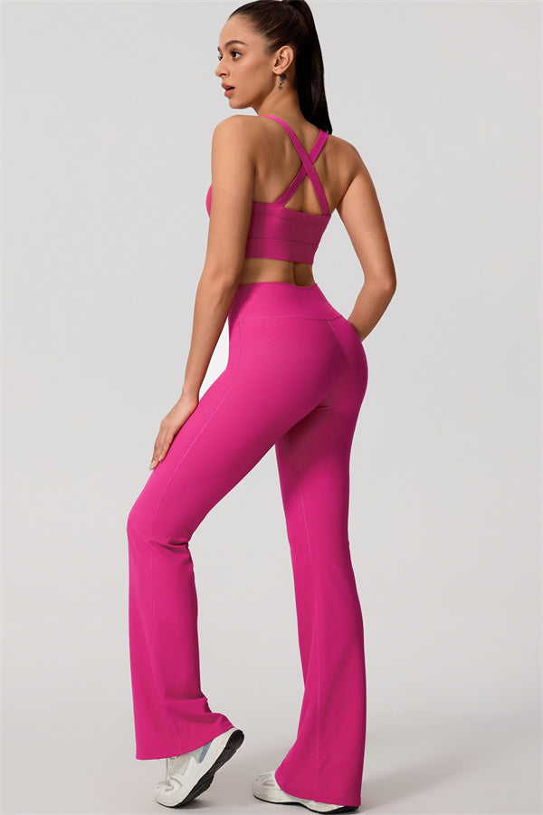 Women's The Daze Sports Bra Flared Leggings 2-Piece Set