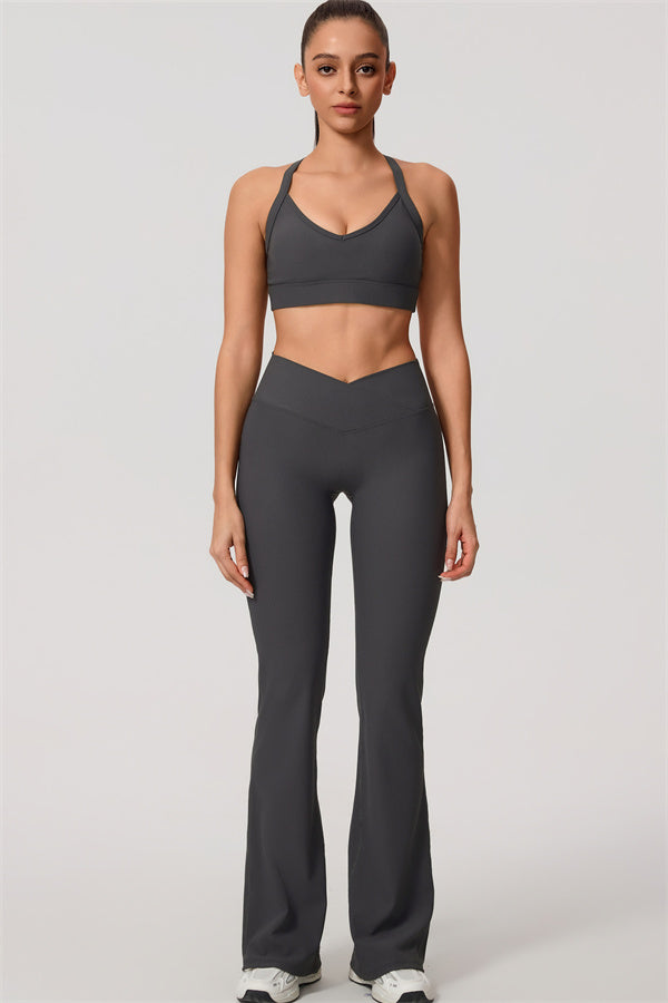 Women's The Daze Sports Bra Flared Leggings 2-Piece Set