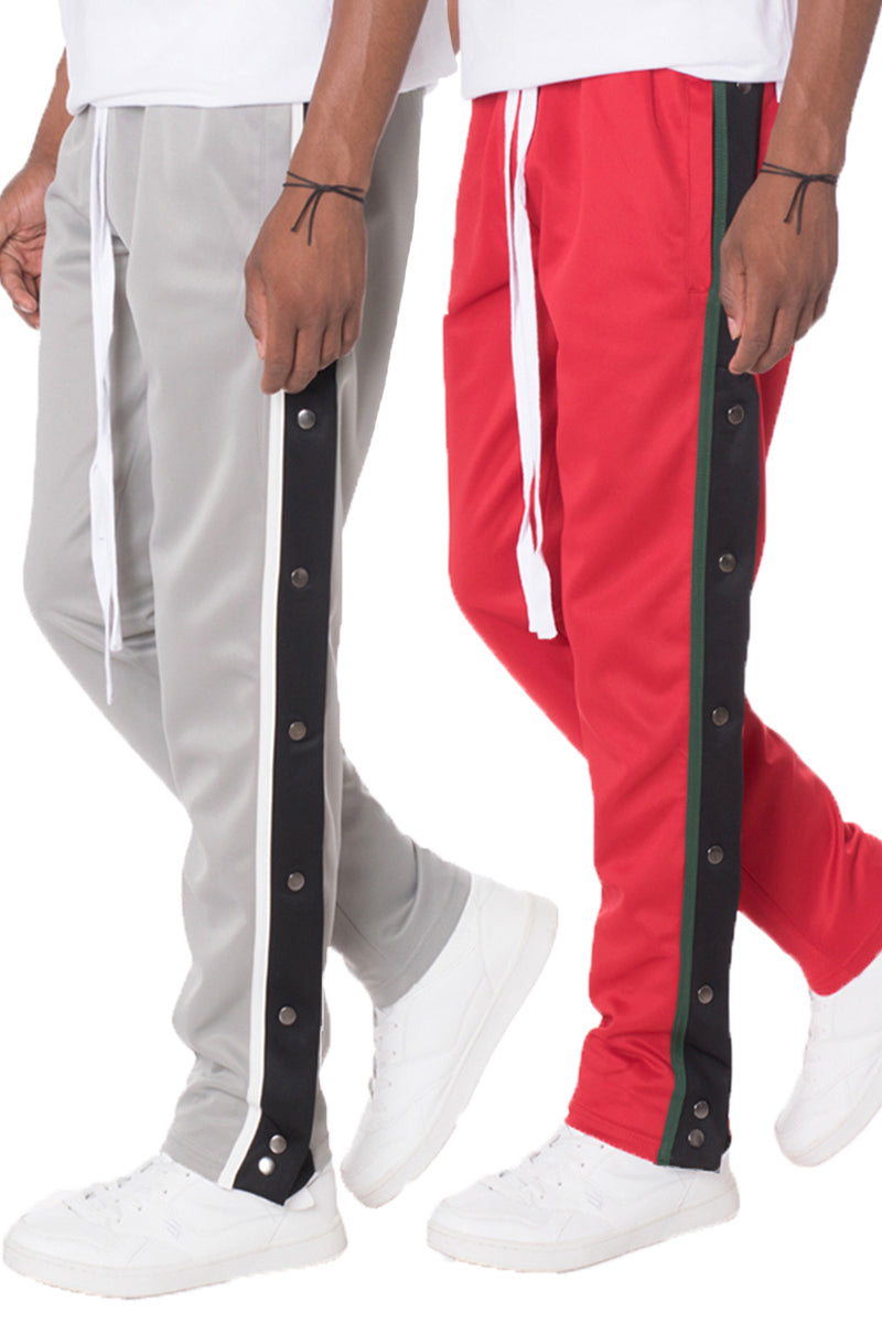 Men's Snap Button Track Jogging Pants