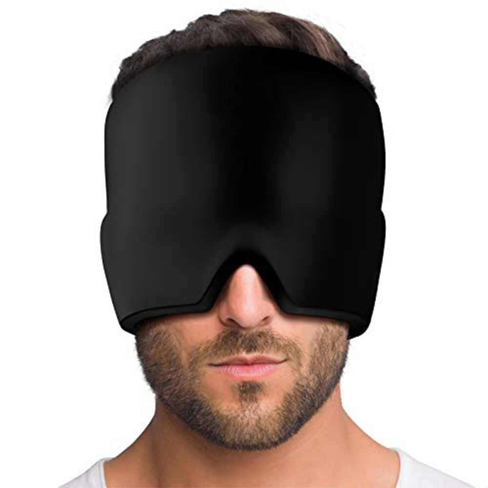 Migraine Relief Cold Therapy Comfortable Head Wrap Eye Mask For Puffy Eyes