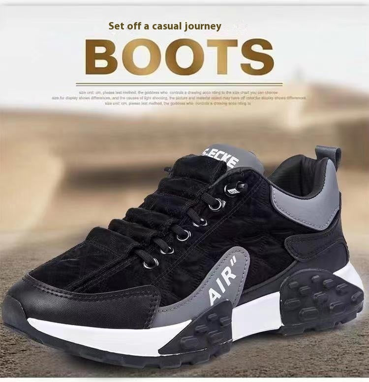 Men's Casual Versatile Thick Bottom Wear-resistant Sports Sneakers