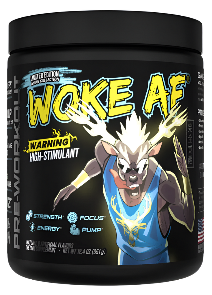 Bucked Up WOKE AF High-Stimulant Pre-Workout - Intense Energy & Focus