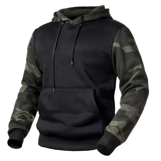 Men's Army Green Military Hoodie