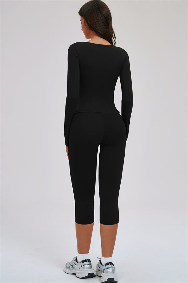 Women's "The Twirl" Halter Tank Top Capri Leggings 2-Piece Set
