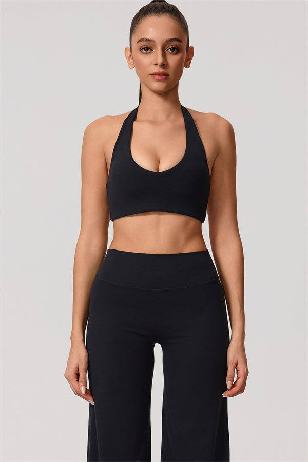 The Nestle Women's Sports Bra Straight Leg Pants 2-Piece Set
