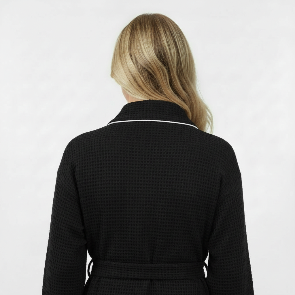 Women's Knee-Length Waffle Robe