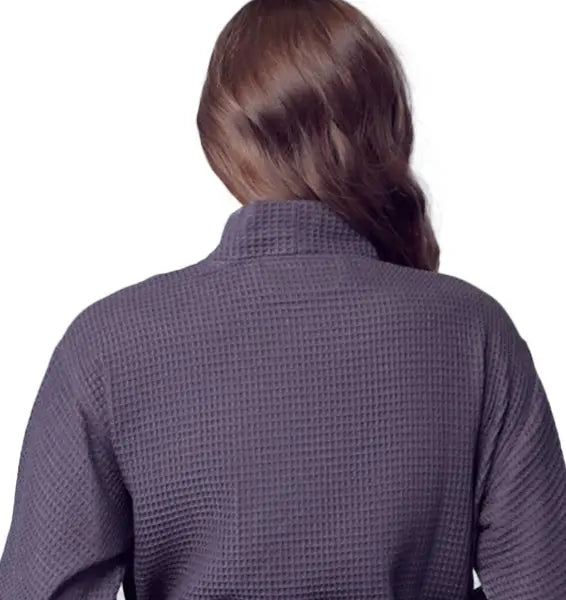 Women's Knee-Length Waffle Robe