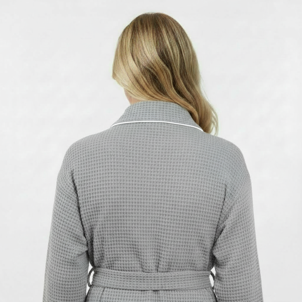 Women's Knee-Length Waffle Robe