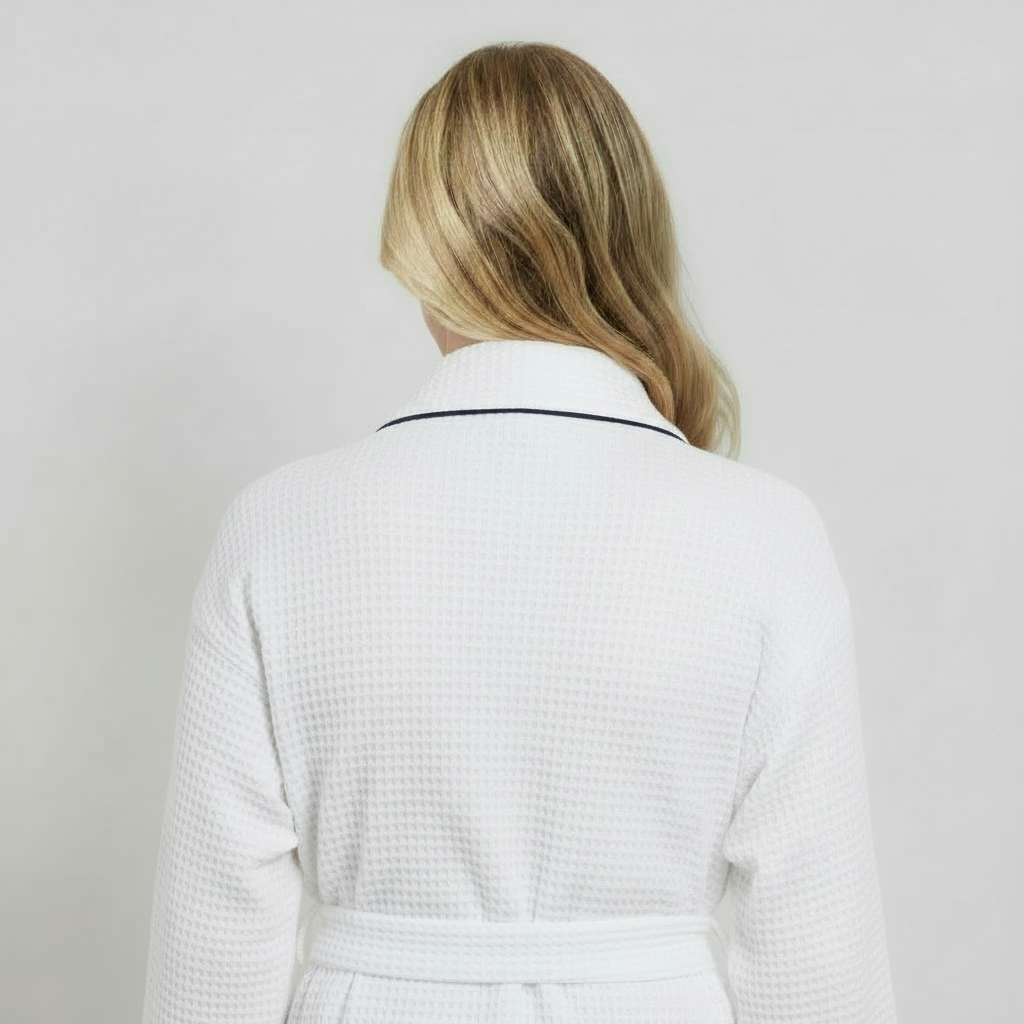 Women's Knee-Length Waffle Robe
