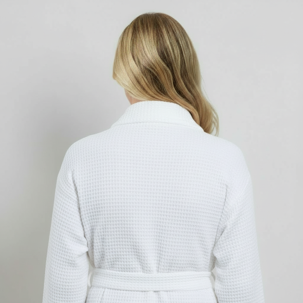 Women's Knee-Length Waffle Robe