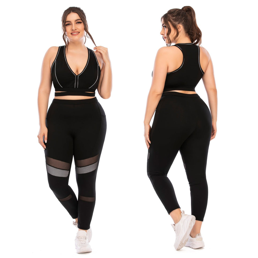 Women's Workout Yoga Suits Plus Size