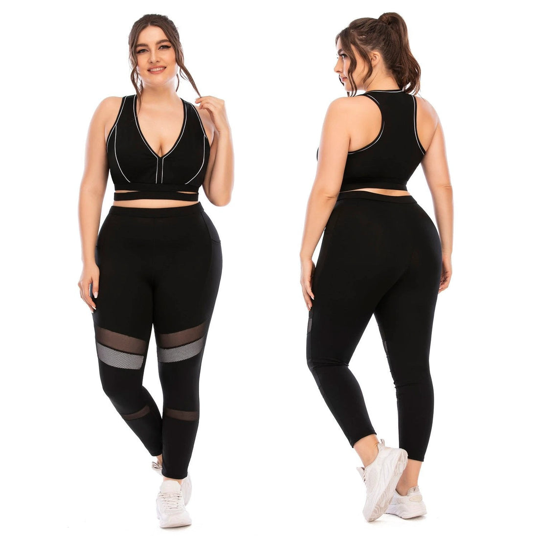 Women's Plus Size Yoga Workout Suits