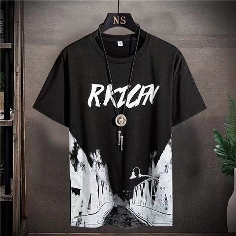 Men's Sports Plus Size Short-Sleeved T-shirt Shorts Set