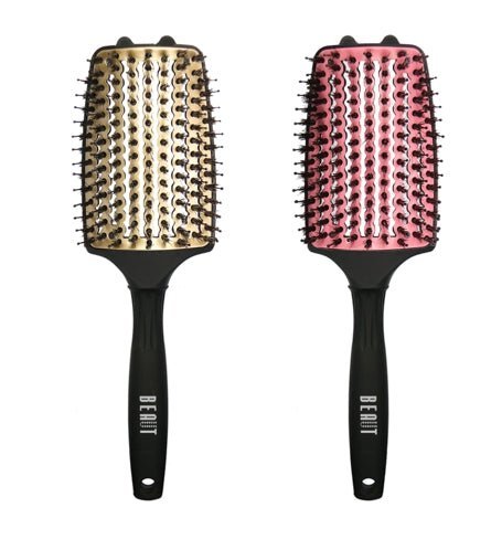 BEAUTY HEAT RESISTANT CURVED VENT BRUSH W/ BRISTLES