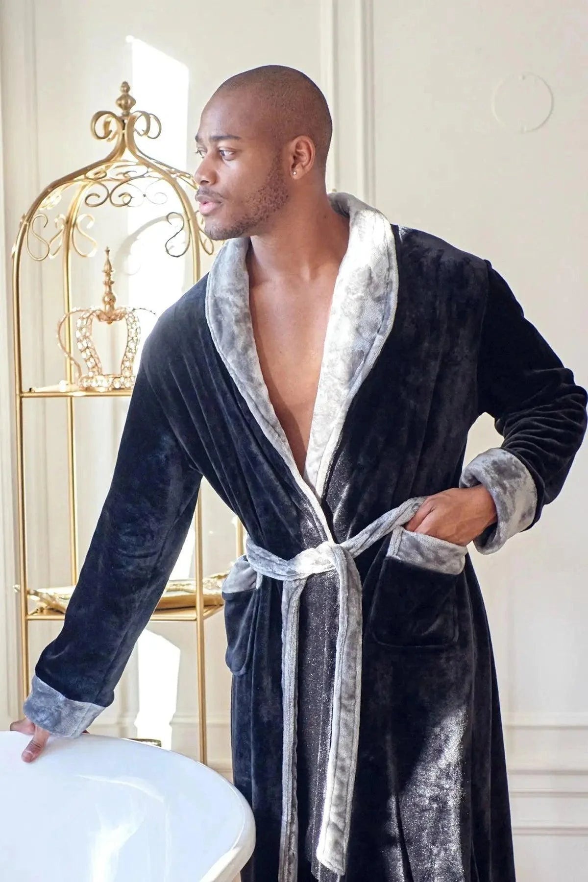 Men'sCozy Plush Robes – Built for Comfort, Designed to Last