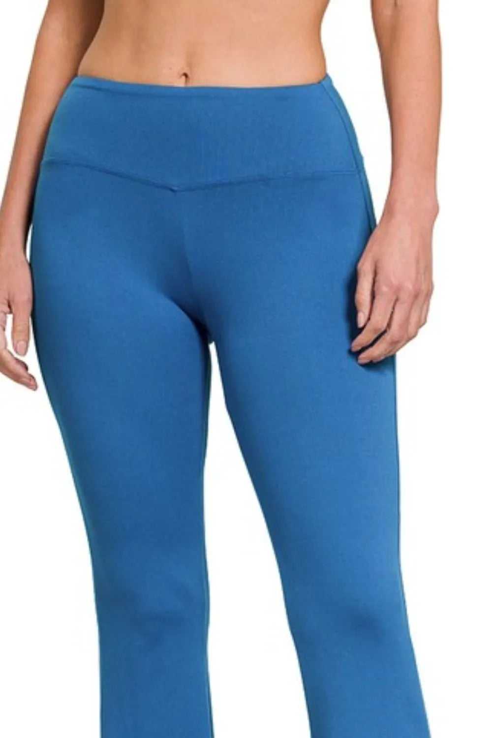 Zenana Women's Buttery Soft Flare Leg High Waist Yoga Pants