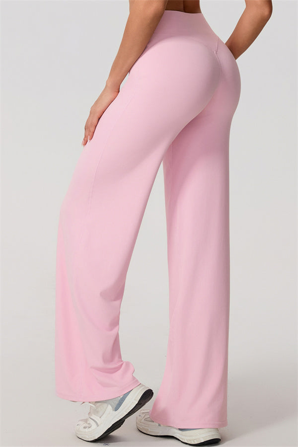 The Nestle Women's Sports Bra Straight Leg Pants 2-Piece Set