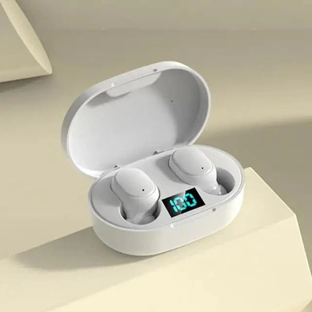 Bluetooth Wireless Ear Buds with 5.0 LED Display Button For Workouts And Running