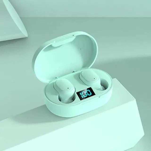 Bluetooth Wireless Ear Buds with 5.0 LED Display Button For Workouts And Running