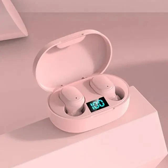 Bluetooth Wireless Ear Buds with 5.0 LED Display Button For Workouts And Running
