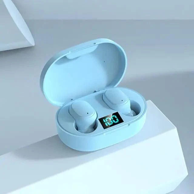 Bluetooth Wireless Ear Buds with 5.0 LED Display Button For Workouts And Running