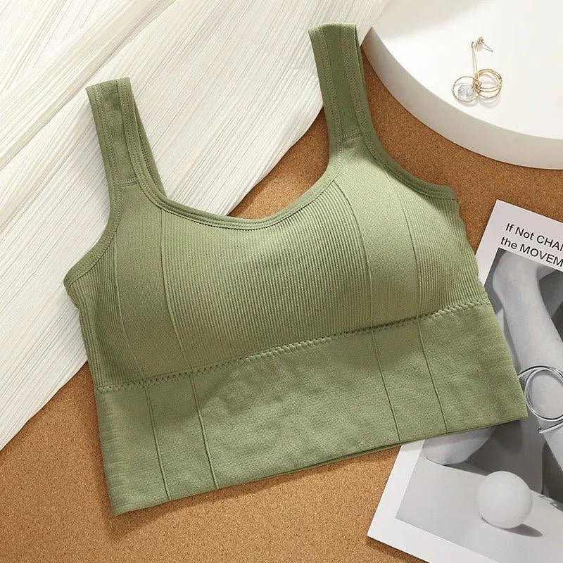 Mandotos Women's Seamless Yoga Breathable Sports Bra