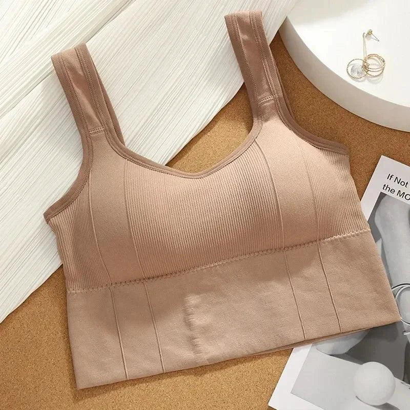 Mandotos Women's Seamless Yoga Breathable Sports Bra