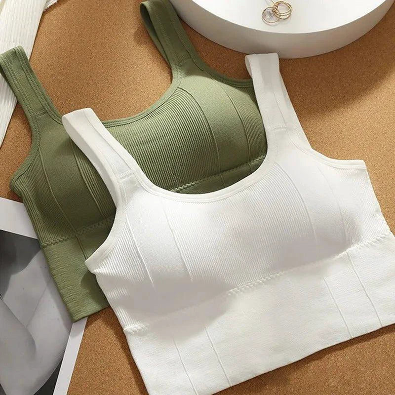 Mandotos Women's Seamless Yoga Breathable Sports Bra