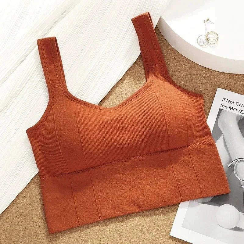 Mandotos Women's Seamless Yoga Breathable Sports Bra