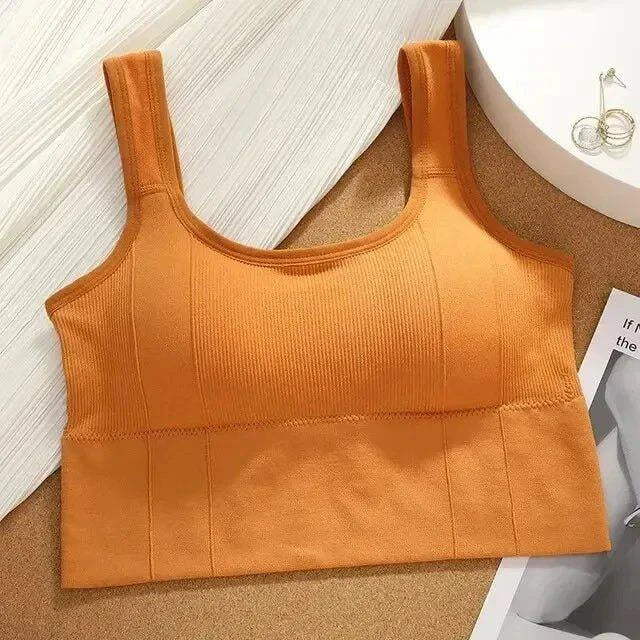 Mandotos Women's Seamless Yoga Breathable Sports Bra