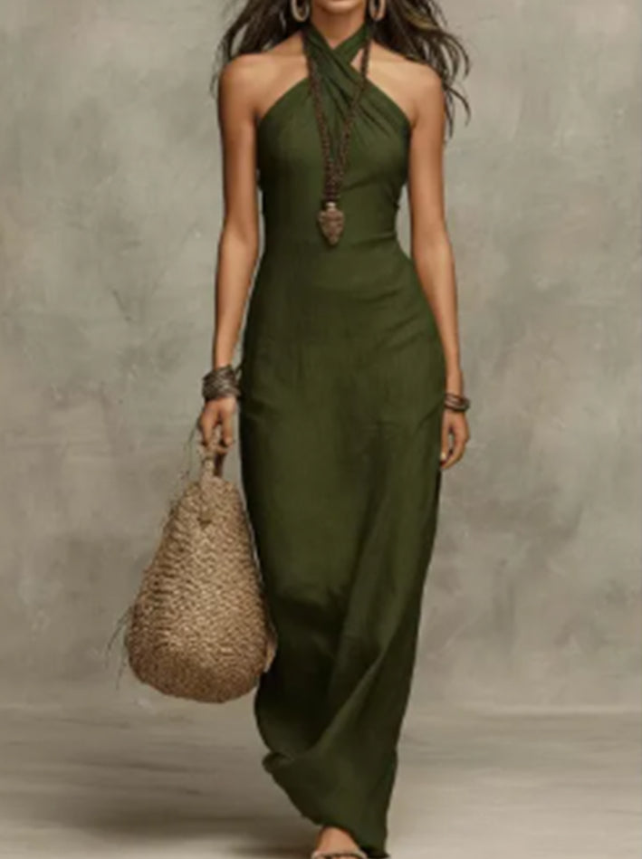 Women's Casual Solid Color Relaxed Fit Plus Size Jumpsuit