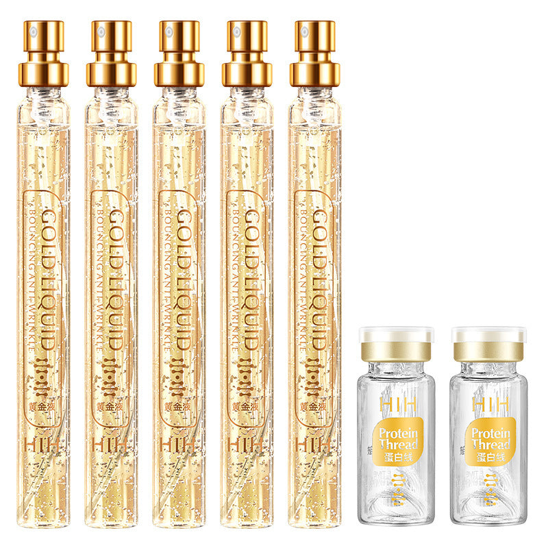 Gold Protein Peptide Liquid Essence Skin Care Product Kit