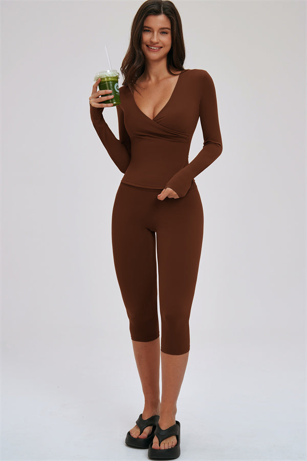 Women's "The Twirl" Halter Tank Top Capri Leggings 2-Piece Set