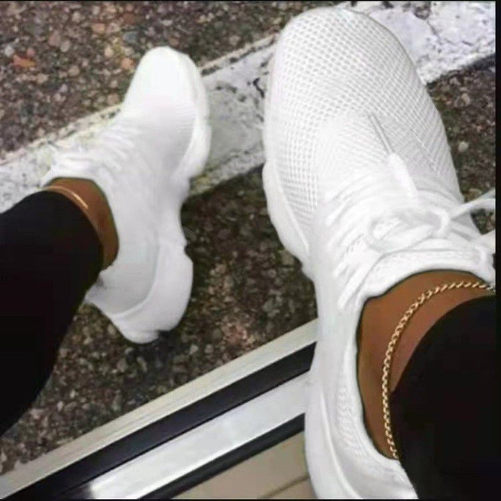 Women's Thick-Soled Fly-Woven Mesh Breathable Sneakers
