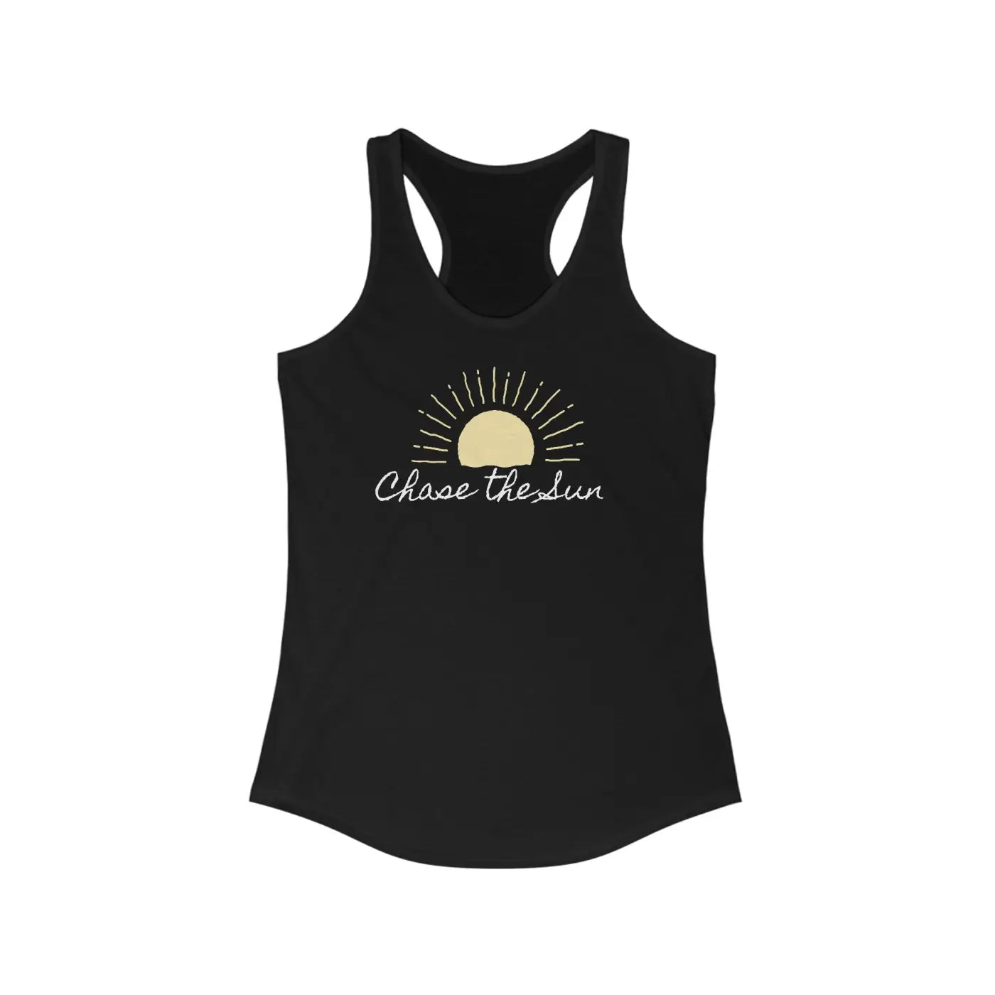 Women's Ideal Racerback Tank Top- Chase the Sun Athletic