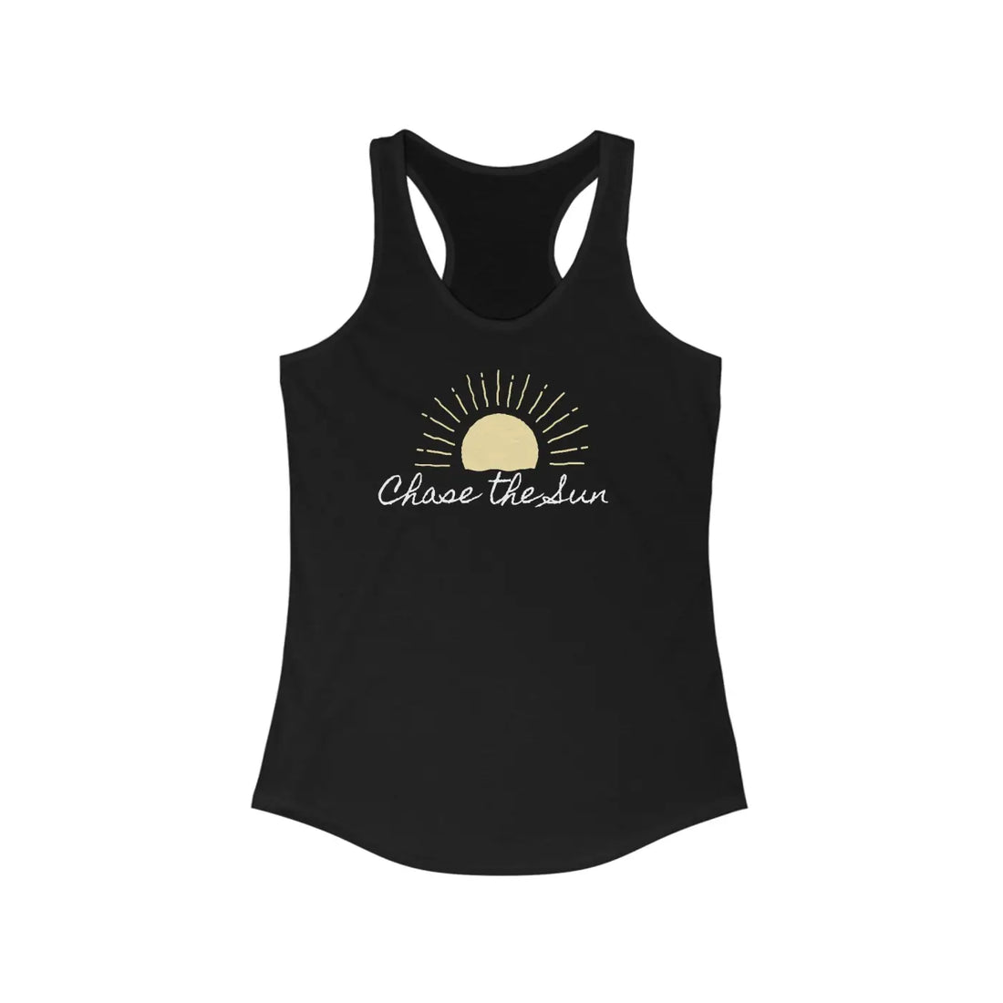 Women's Ideal Racerback Tank Top- Chase the Sun Athletic