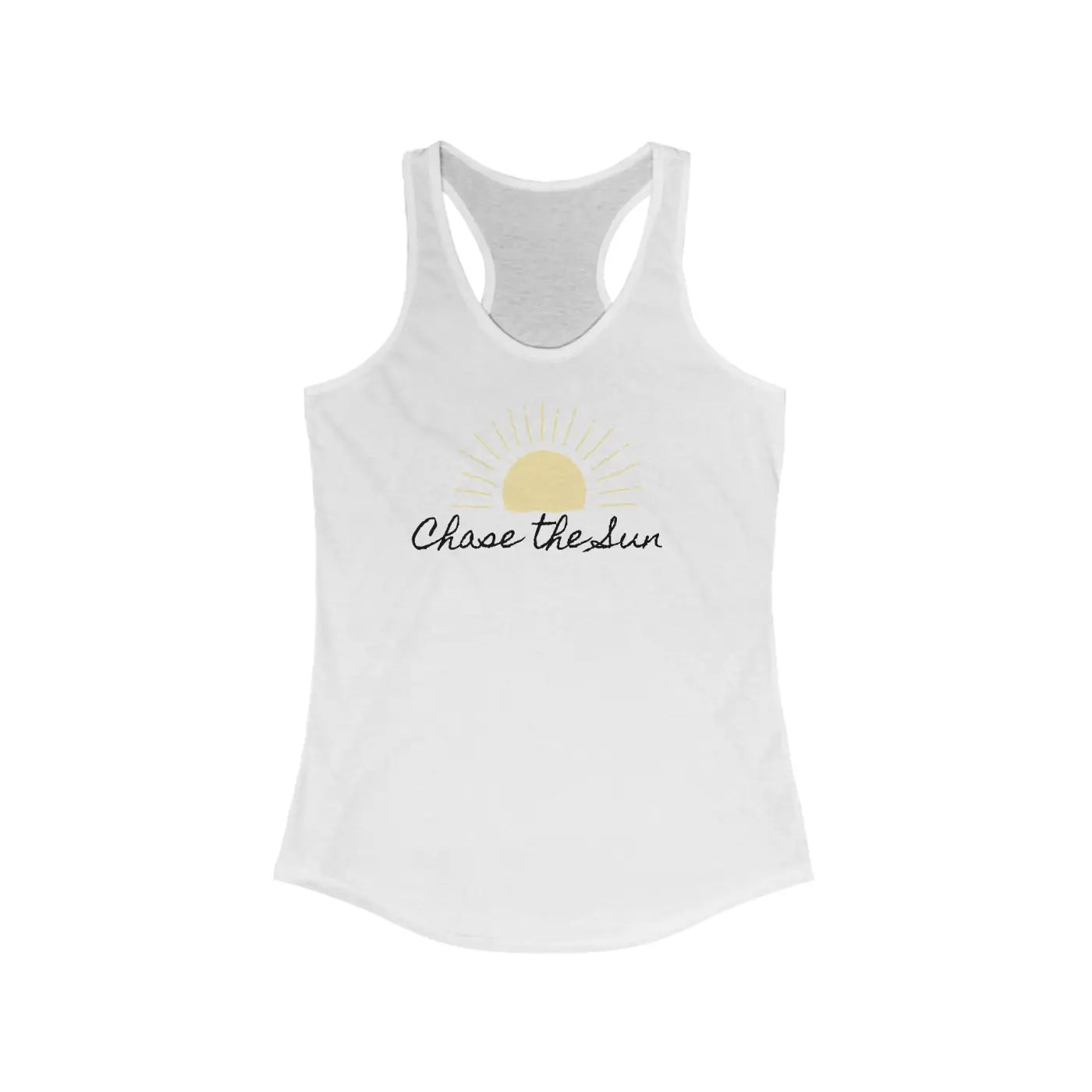 Women's Ideal Racerback Tank Top- Chase the Sun Athletic